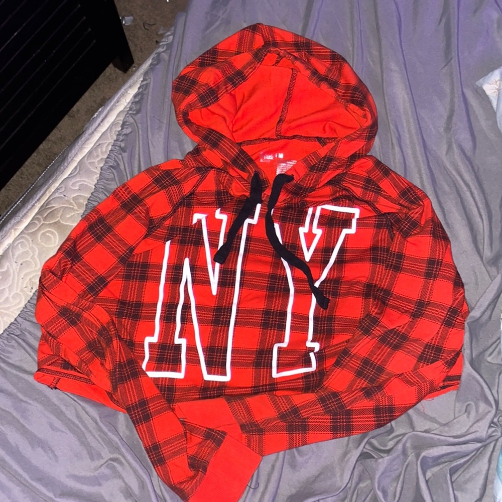 Size Medium Flirtitude Action Hoodie Crop Top.